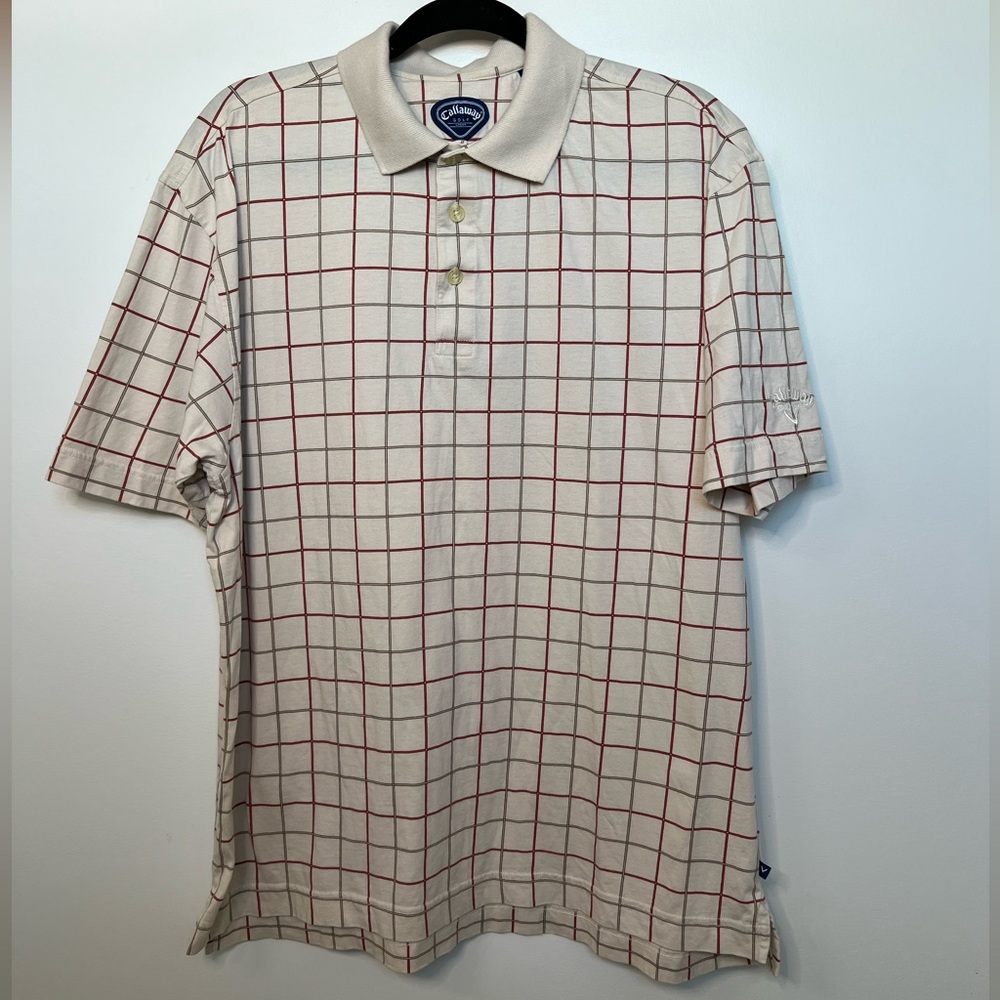 Callaway Grid Pattern Polo size M